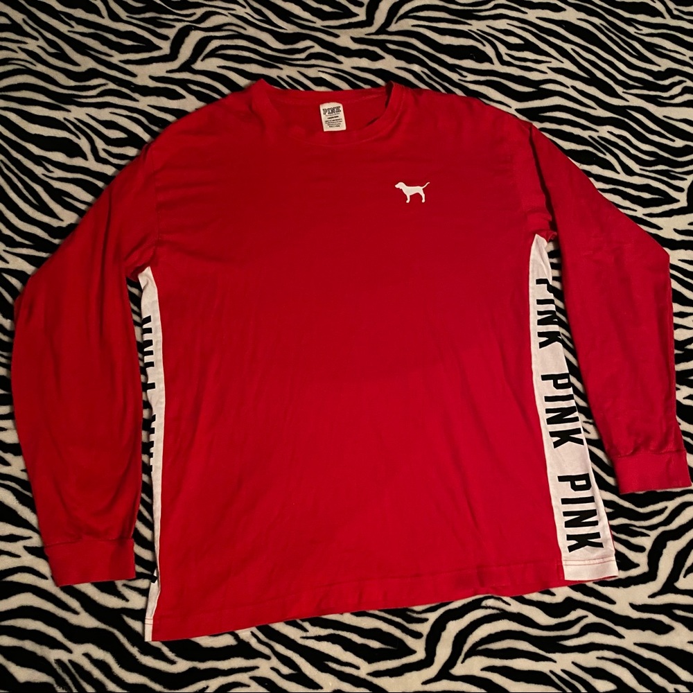 VS Pink long sleeve tee size large